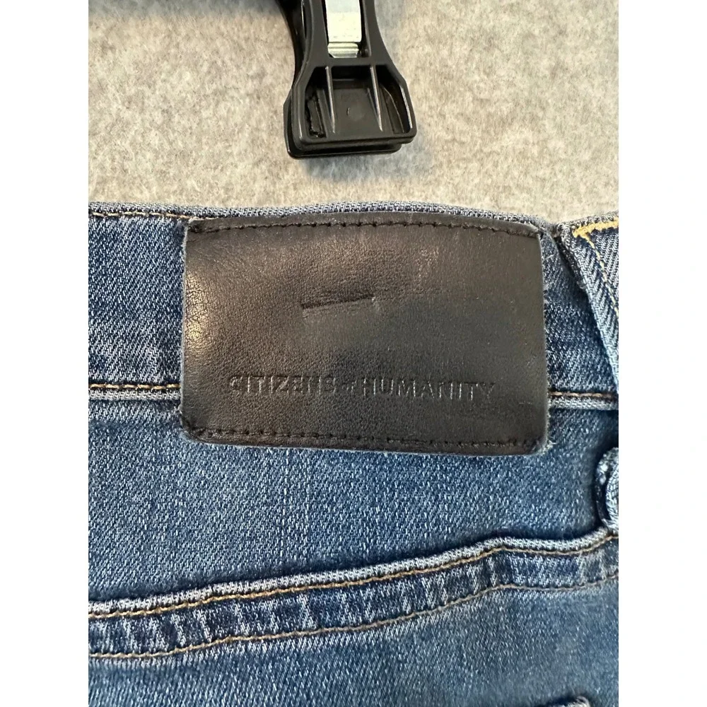 Citizens of Humanity The London Jeans Mens 33 Blue Slim Fit Distressed 6170-1414
